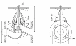 Flanged Non-Return Shut-Off Valve DN 40 PN 16 Series 458 (KMIА.491915.001)