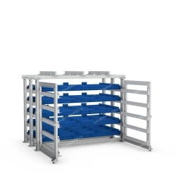Horizontal Sheet Metal Storage Rack with Doors Series 1615