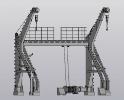 Rescue Boat Launching Device with 11t Capacity for 65-Person Lifeboat SPU11