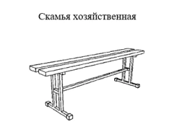 Six-Person Dining Table with Two Benches by EcoMet