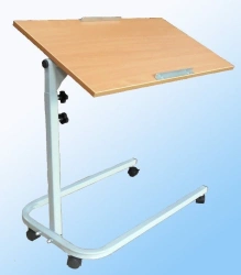 Adjustable Overbed Table on Wheels for Patient Care SN-010