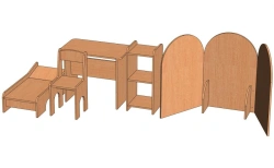 Doctor Play Zone Furniture Set - Model IZ-D