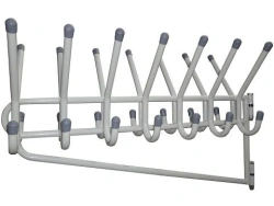 Double-Sided Wall-Mounted Coat Rack with Rotating Mechanisms