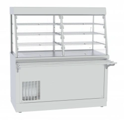 High-Temperature Refrigerated Display Counter with Neutral Cabinet PVV(N)-70Х-C-03-NSH