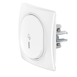 Caduceus Aling EON Concealed Installation Button Switch with Indicator 10A, 250V AC, White, Art. E610I.00