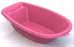 Large Pink Doll Bathtub for Realistic Play