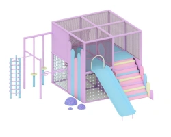 Multi-Level Playground Complex for Outdoor Fun
