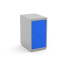 Blue Storage Cabinet with Adjustable Shelves, Model BC-T1