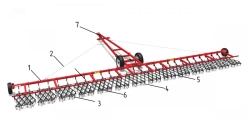 Spring Harrow BZPG "Vesna-14P" for Soil Preparation