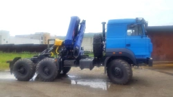 Truck Tractor with Crane Manipulator 637702 on Ural S35510 Chassis
