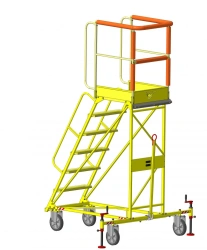 Aviation Ladder AS-2.1-4 for Access to Aircraft Maintenance