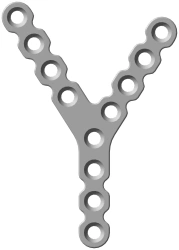 Y-Shaped Plate (Left and Right) for Single Use, 59-139mm