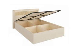 Alexandria LD 625030.000 M Bed 1600 with Lifting Mechanism (Lento/Rustica Leather)