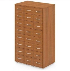 Wooden Filing Cabinet with 24 Drawers