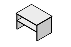 Wooden Frame Office Coffee Table - Work Furniture Set