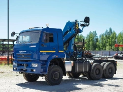 Multi-Functional Special Vehicle with Hydraulic Crane KMA on KAMAZ 43118 Base 41К31G-LA