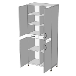 Edelwood Chemical Storage Cabinet for Laboratories and Offices