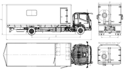 Diesel Truck with Model 4795ZF Chassis KAMAZ 43082-H5, 43089-F5