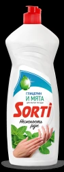 Dishwashing Liquid SORTI Gentle Hands with Glycerin and Mint