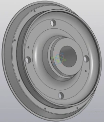 Central Hub for Tram Wheels VГК 74.71.10.003