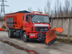 MKDU-12 Multi-Purpose Road Sweeper based on MAZ-5550C3 Chassis