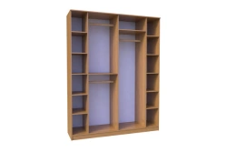 6-Door Wardrobe SK-6/5 with MDF Frame and HDF Backing