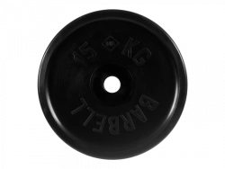 Rubber-Coated Disc "Euro-Classic", Black, 51 mm, 15 kg
