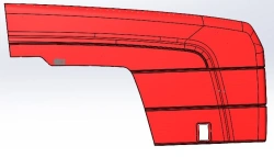 Right Hood PS 529.02.00.00.000 for Tractors