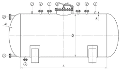 Steel Welded Capacity GЭЭ -1-5, 5 m³ Volume