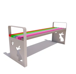 Children's Bench for Playgrounds and Gardens, Model 77014