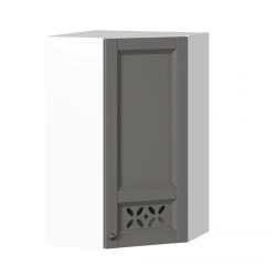 High Facade Corner Cabinet 45 Degrees, Ameli-3 Model LD.299620.000 (Onyx Gray)