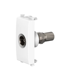 Antibacterial FM Antenna Socket, Hidden Installation, 1M, White, Model A74262.0