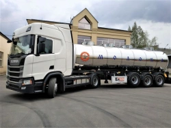 Dairy and Food Liquid Transport Tank Semi-Trailer YADISH-VM-PH-24P