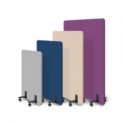 Mobile Partition Box "MUVI" with Wooden Frame on Wheels