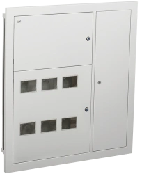 Metal Enclosure MKM42-06-31-E-L for 6-flat Distribution Panel