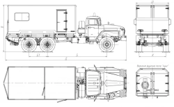 Diesel Truck Model 5777CP for Hazardous Cargo Transport on Ural Chassis 4320-60, 4320-72