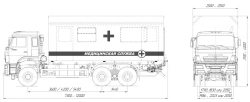 Medical Service Van on KAMAZ Chassis 57525 Modification 57525Z