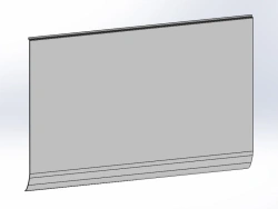 Polyester Fiberglass Panel L=1559 for Vehicle Cladding