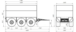 Predator P34-230 Off-Road Trailer for Snow and Swamp Vehicles