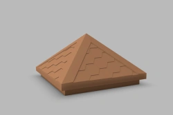 Cone-Shaped Fence Cap - Polymer Sand Composite