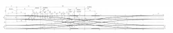 Cross turnout type R50 model 2/9 for metro gauge 1520 mm with a 4.0 m track spacing for project 2099.00.000-06