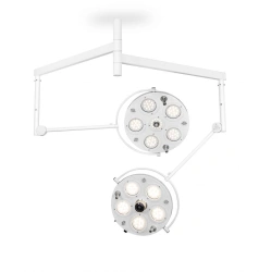 Dual Dome LED Surgical Ceiling Light with Ceiling Mount