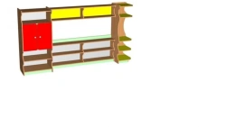 Children's Toy Storage Wall - Customizable Design