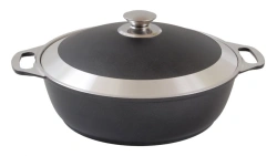 Cast Iron Aluminum Casserole with DP Coating 3L by Kukmara