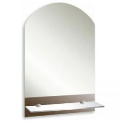 Wall Shelf with Mirror by Bashkir Furniture Factory