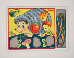 Hedgehog Lacing Game Educational Toy