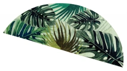 SHAHINTEX SILK PHOTOPRINT Rug "Monstera" 62x31 cm (Half-Round)