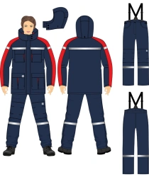 Women's Protective Suit Against Arc Flash and Low Temperature Hazards