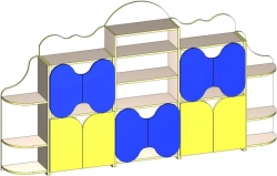 Children's Wooden Furniture Set - DSK-Furniture, Kids Wall Unit