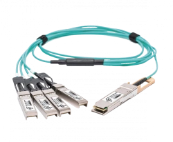 Optical Cable Assembly for Short-Distance Data Transmission FT-QSFP+/4SFP+CabA-x